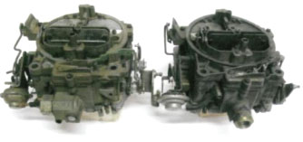 Front and side inlet Quadrajets